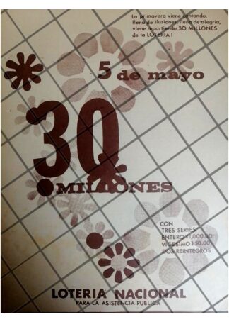 PUBLICIDAD RETRO LOTERIA NACIONAL 1962 216