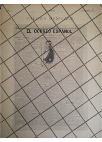 CARTEL PUBLICITARIO ANTIGUO 1895 DIARIO EL CORREO ESPAÑOL
