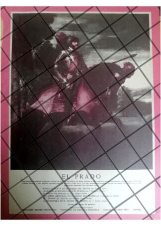 AFICHE PUBLICITARIO RETRO MUSEO DEL PRADO 1953