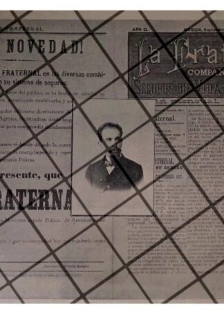 PUBLICIDAD ANTIGUA SEGUROS LA FRATERNAL 1895