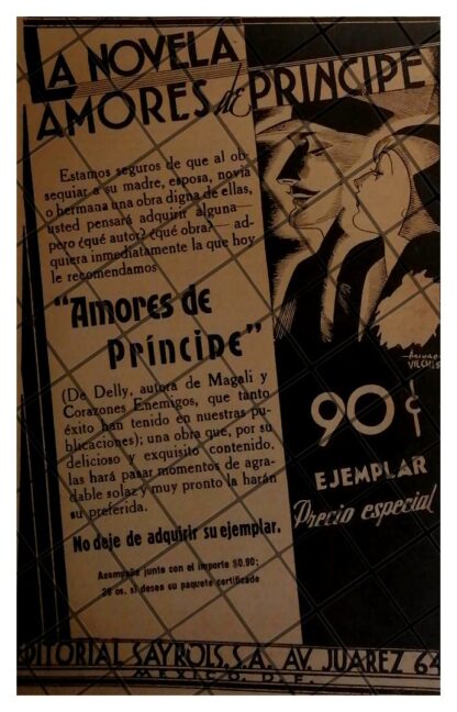 AFICHE RETRO EDITORIAL SAYLORS 1935 DIBUJO. ARTURO VILCHIS