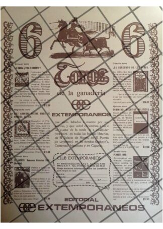 AFICHE PUBLICITARIO RETRO EDITORIAL EXTEMPORANEOS /3