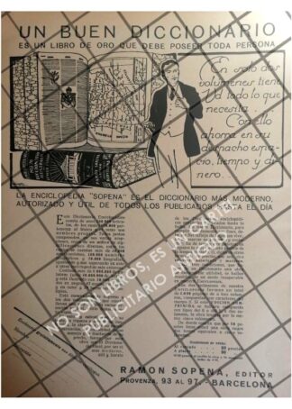 AFICHE PUBLICITARIO ANTIGUO EDITORIAL RAMON SOPENA 1931 4