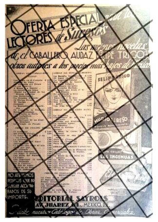 AFICHE PUBLICITARIO ANTIGUO, EDITORIAL SAYROLS 1934 /3