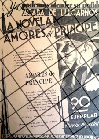 AFICHE PUBLICITARIO ANTIGUO EDITORIAL SAYROLS 1934 NO ES LIBRO
