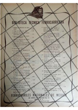 PUBLICIDAD RETRO FERROCARRILES NACIONALES 1960s 43