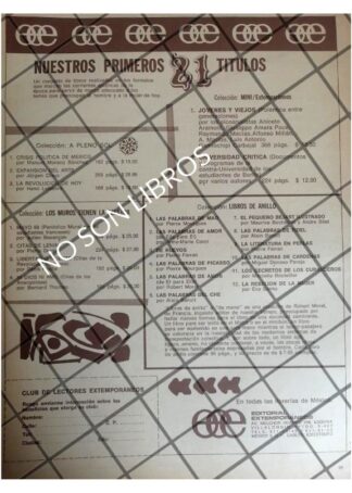 CARTEL PUBLICITARIO RETRO EDITORIAL EXTEMPORANEOS 1971 4