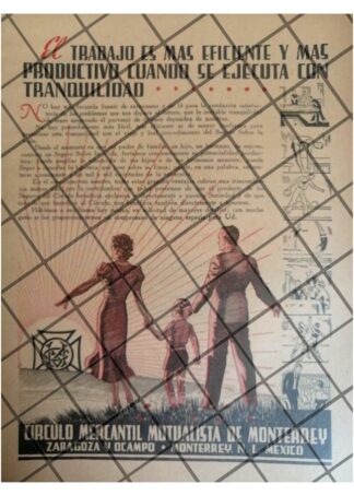 AFICHE RETRO CIRCULO MERCANTIL MUTUALISTA 1940 /188
