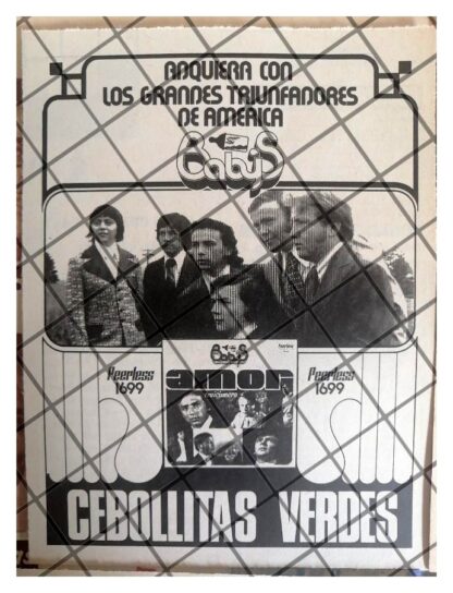 4 AFICHES RETRO. DISCOS PEERLESS Y GRUPOS DE LOS 70s - Image 2