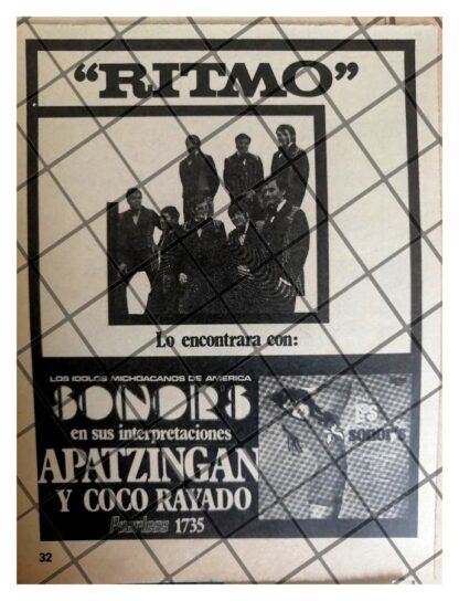 4 AFICHES RETRO. DISCOS PEERLESS Y GRUPOS DE LOS 70s - Image 3