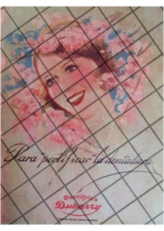 CARTEL PUBLICITARIO ANTIGUO DENTRIFICO DUBARRY 1927