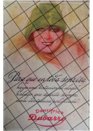 CARTEL PUBLICITARIO ANTIGUO DENTRIFICO DUBARRY 1927 2