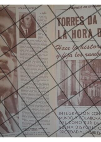 AFICHE RETRO JUAN JOSE TORRES ASUME PRESIDENCIA BOLIVIA 1970