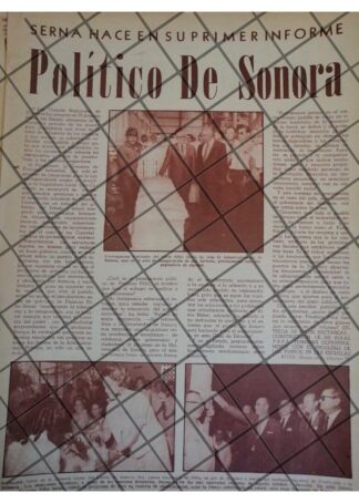 AFICHE RETRO 1er INFORME. FAUSTINO FELIX SERNA 1968