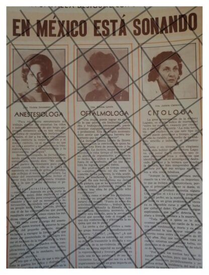 AFICHE RETRO MUJERES MEXICANAS RELEVANTES 1973 - Image 2