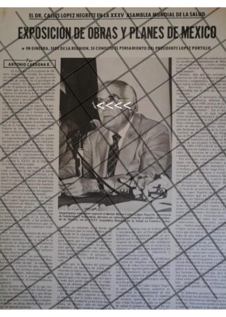 AFICHE RETRO INFORMA. MARIO CALLES LOPEZ NEGRETE 1982