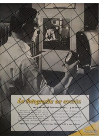 CARTEL RETRO. KODAK EN LA INDUSTRIA 1953 N86