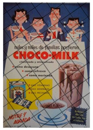 AFICHE RETRO. CHOCO MILK 1955 /MUY RARO