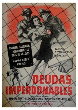 MINI AFICHE RETRO. PELICULA. DEUDAS IMPERDONABLES 1944