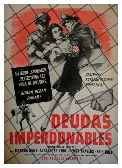 MINI AFICHE RETRO. PELICULA. DEUDAS IMPERDONABLES 1944