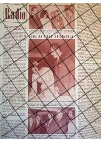 AFICHE RETRO BODA. VALENZUELA DA SILVA 1965