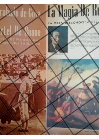 AFICHE RETRO RUANO LLOPIS Y SUS OBRAS DESCONOCIDAS 1953