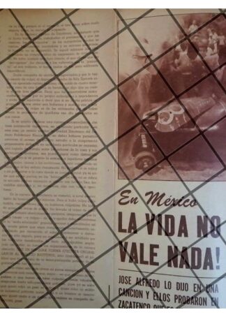 AFICHE RETRO LAS CARRERAS DE AUTOS CLANDESTINAS D.F 1965