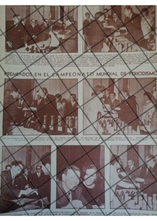 AFICHE RETRO CAMPEONATO MUNDIAL DE PERIODISMO 1970 MX