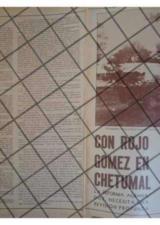 AFICHE RETRO JAVIER ROJO GOMEZ, REFORMA AGRARIA 1970