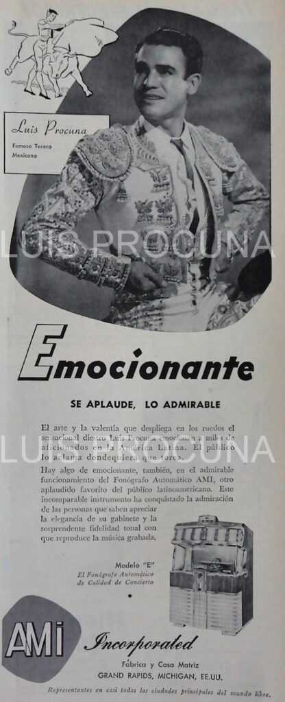 CARTEL ANTIGUO ORIGINAL DE SERIE COMPLETA 37 AFICHES ROCKOLAS AMI Y ARTISTAS FAMOSOS 1953-56 - Image 24