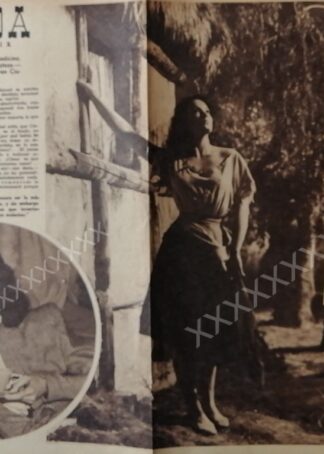 CARTEL ANTIGUO ORIGINAL DE . MARIA FELIX , SU VIDA 40s