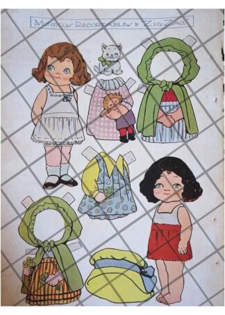 RARO JUGUETE ANTIGUO DE PAPEL. MARIQUITA 1920 /3