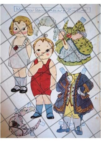 RARO JUGUETE ANTIGUO DE PAPEL. MARIQUITA 1920 /8
