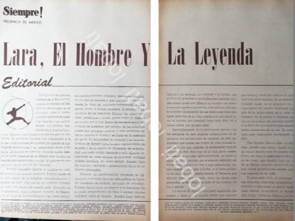 CARTEL ANTIGUO ORIGINAL DE MUERTE Y FUNERALES DE AGUSTIN LARA 1970 / FEP - Image 2