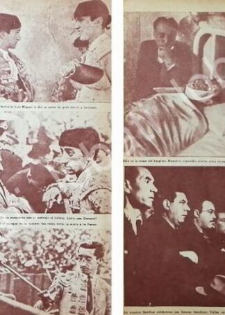 CARTEL ANTIGUO ORIGINAL DE ULTIMA CORRIDA Y MUERTE DE MANOLETE 1947 / TOROS /FEP