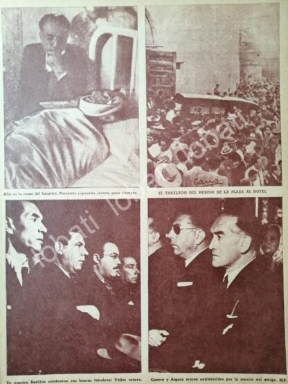 CARTEL ANTIGUO ORIGINAL DE ULTIMA CORRIDA Y MUERTE DE MANOLETE 1947 / TOROS /FEP - Image 4