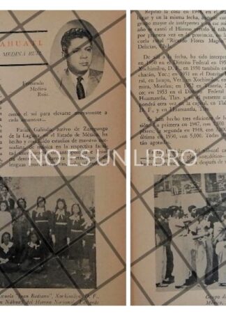 AFICHE RETRO FARIAS GALINDO HIMNO NACIONAL EN NAHUATL