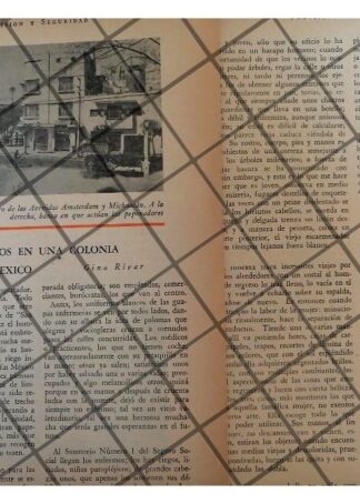 AFICHE RETRO. LA COLONIA HIPODROMO 1955 D.F