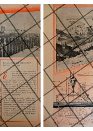 AFICHES ANTIGUOS CONSTRUCCION DE LA PRESA FALCON 1955