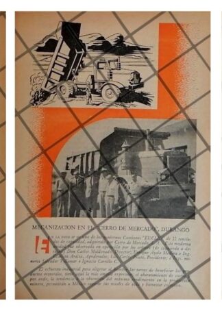 3 AFICHES RETRO EL CERRO DEL MERCADO, DURANGO 1955