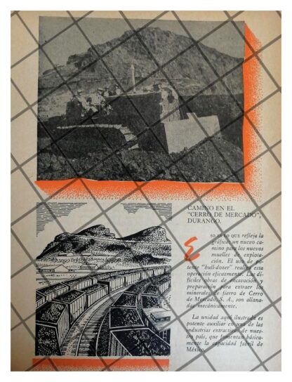 3 AFICHES RETRO EL CERRO DEL MERCADO, DURANGO 1955 - Image 4