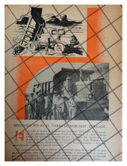 3 AFICHES RETRO EL CERRO DEL MERCADO, DURANGO 1955 - Image 3