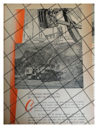 3 AFICHES RETRO EL CERRO DEL MERCADO, DURANGO 1955 - Image 2