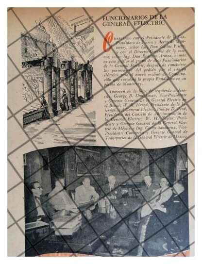4 AFICHES RETRO FUNDIDORA MONTERREY 1955 - Image 2