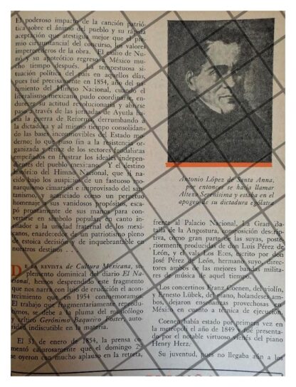 AFICHE RETRO CENTENARIO DEL HIMNO NACIONAL M. 1955 - Image 4
