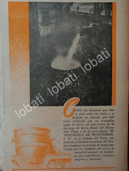 CARTEL ANTIGUO ORIGINAL DE 15 AFICHES DE LA FUNDIDORA MONTERREY 1940 & 1945. - Image 10