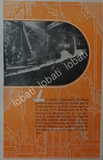 CARTEL ANTIGUO ORIGINAL DE 15 AFICHES DE LA FUNDIDORA MONTERREY 1940 & 1945. - Image 12