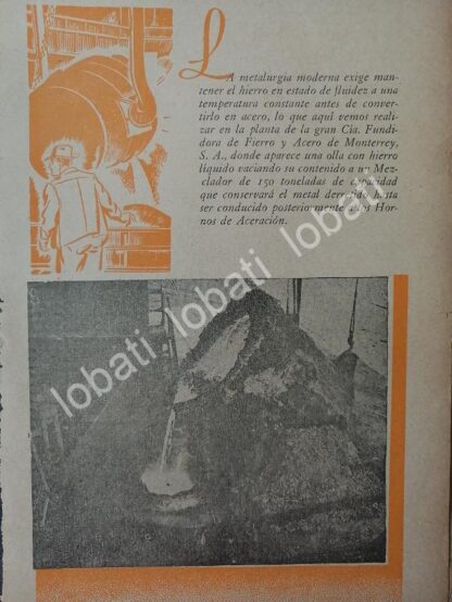 CARTEL ANTIGUO ORIGINAL DE 15 AFICHES DE LA FUNDIDORA MONTERREY 1940 & 1945. - Image 14