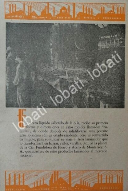 CARTEL ANTIGUO ORIGINAL DE 15 AFICHES DE LA FUNDIDORA MONTERREY 1940 & 1945. - Image 15