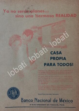 CARTEL ANTIGUO ORIGINAL DE BANCO BANAMEX 1966 /226